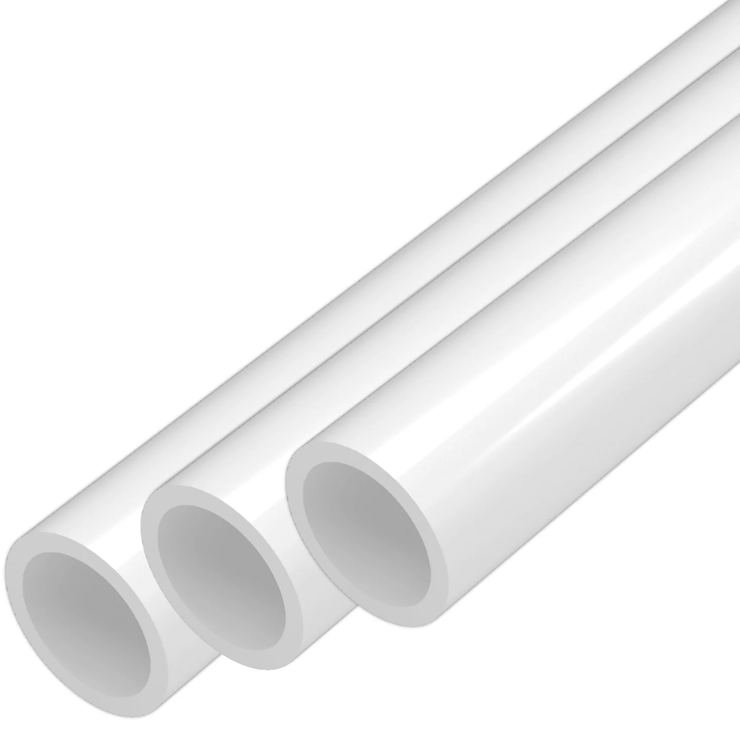 1/2 in. PVC Pipe - Sch 40, Furniture Grade - White