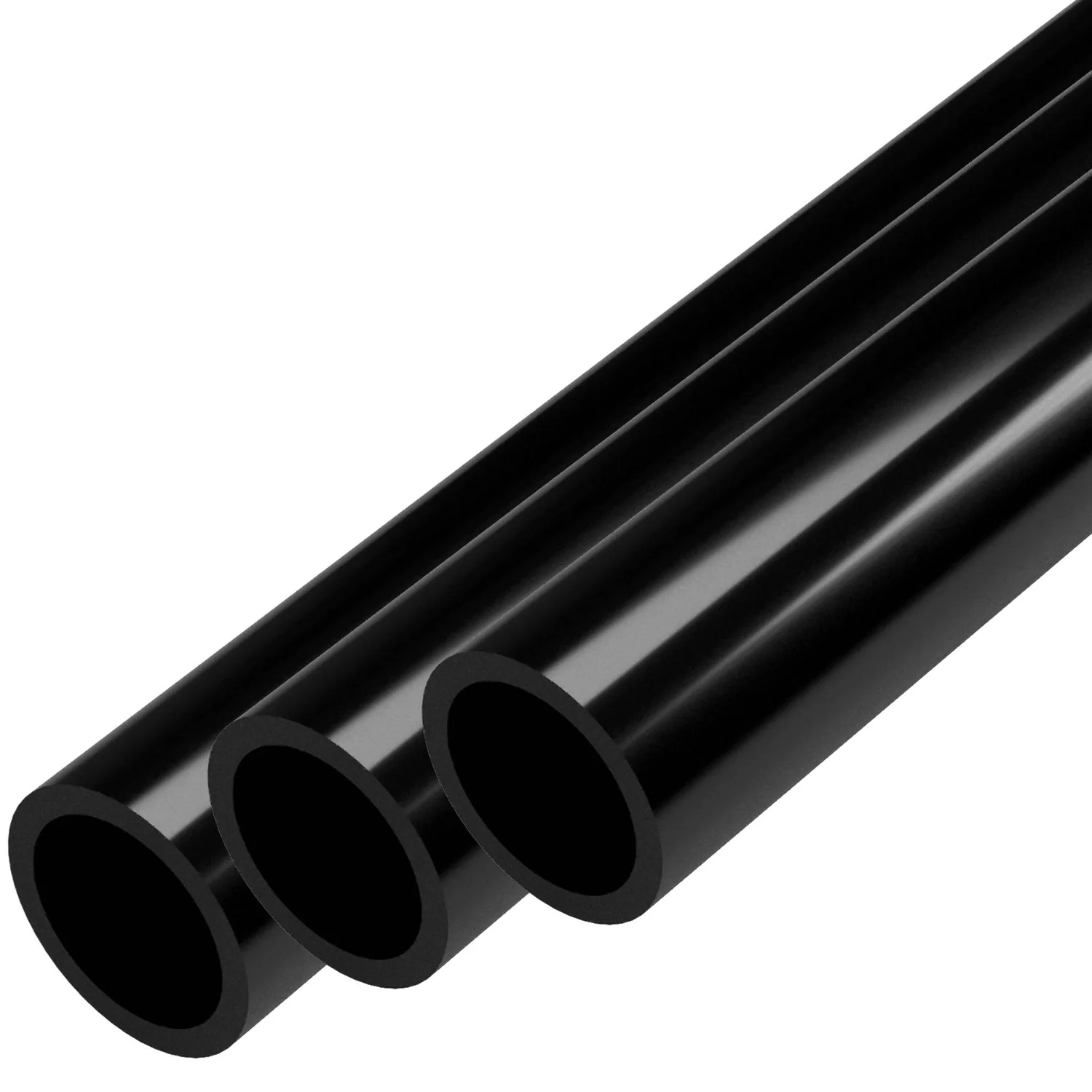 1/2 in. PVC Pipe - Sch 40, Furniture Grade - Black