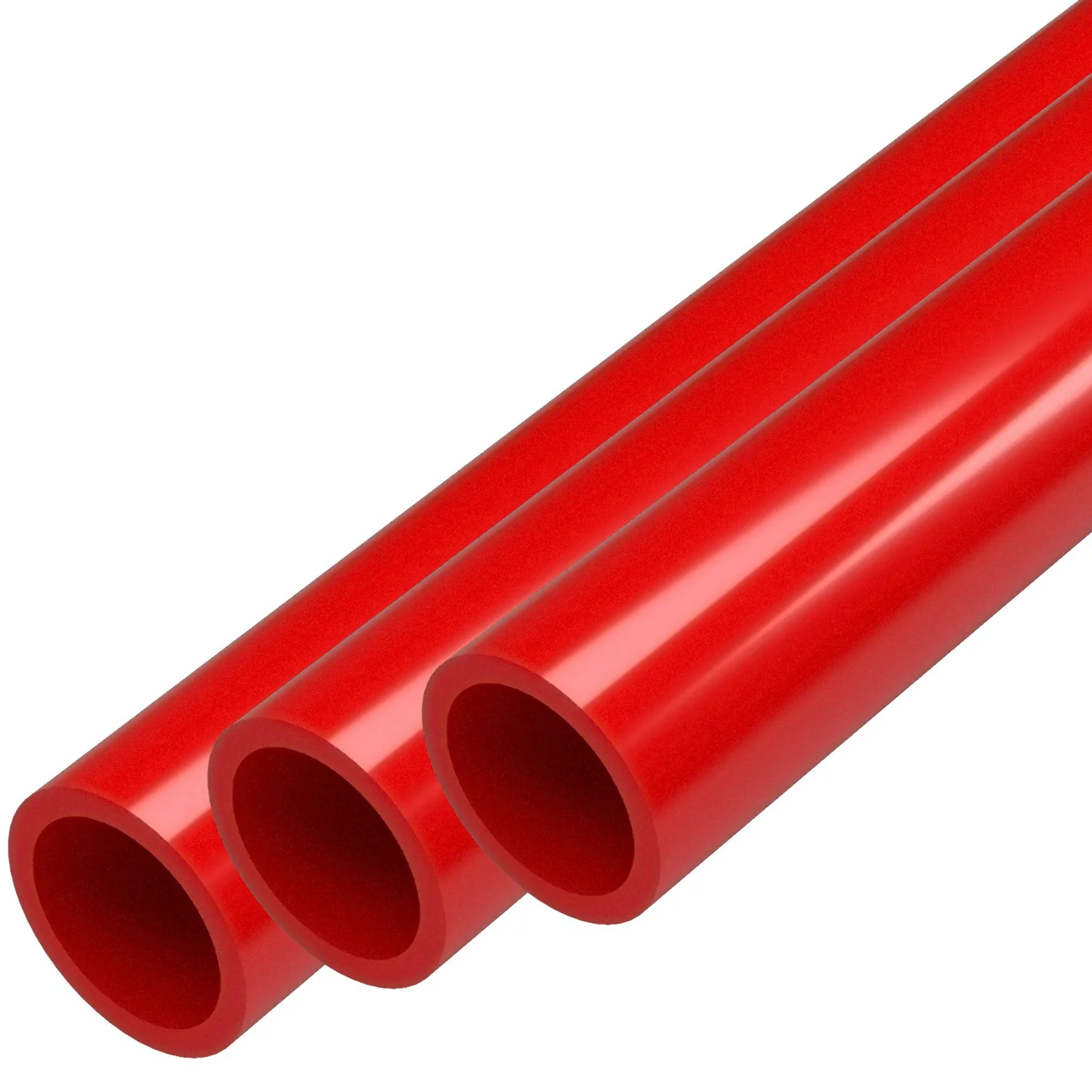 1/2 in. PVC Pipe - Sch 40, Furniture Grade - Red